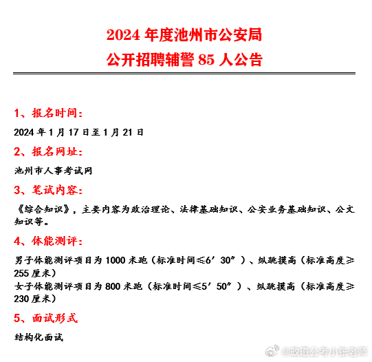 涿州市公安局最新招聘信息概览